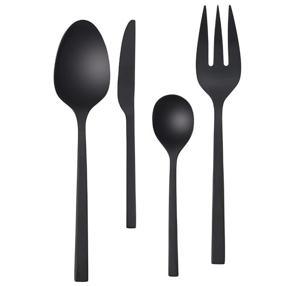 Vera Wang polished Noir 4 Piece Hostess Set - Picture 2 of 6